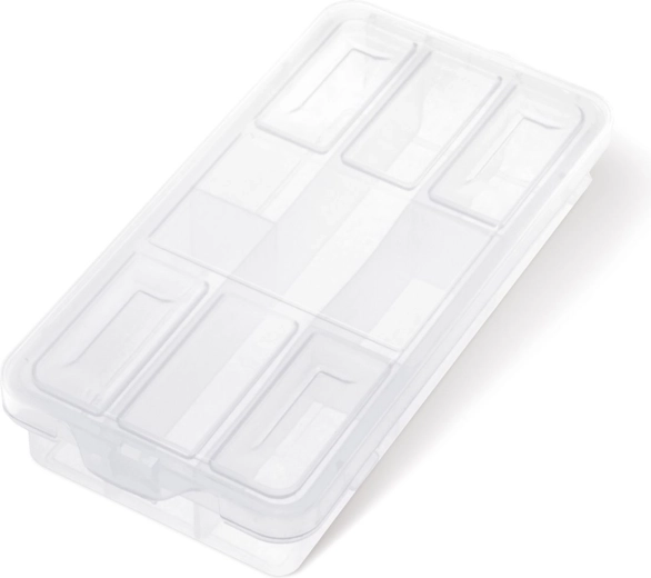Plastist organiseerija KNOX 180 × 90 × 35 mm vaheseinte ja läbipaistva kaanega