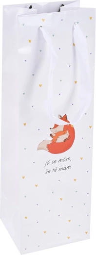 Kingituseks mõeldud paberist kott „Já se mám…“ 12 × 10 × 36 cm