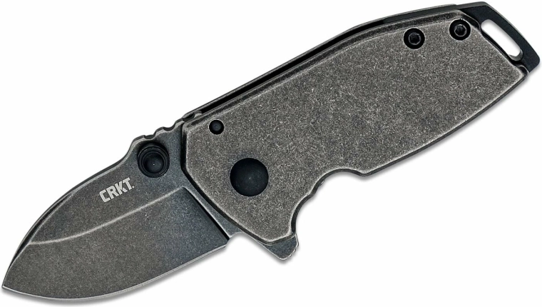 CRKT Squid Compact Black taskunuga 4,4 cm Black Stonewash, täismetallist