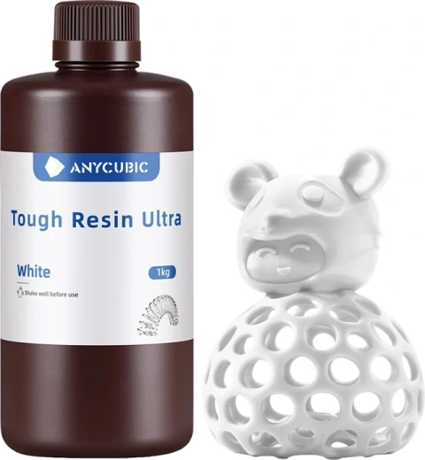 Anycubic Tough Resin Ultra valge vaik 3D-printimiseks