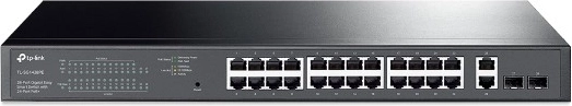 Gigabitine nutikas PoE+ lüliti 24× PoE+, 2× RJ45 uplink ja 2× SFP – TP-Link
