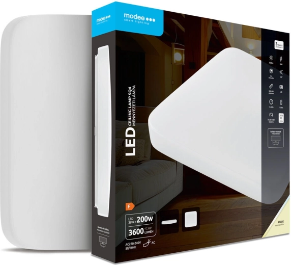 Modee ruudukujuline lae LED-valgusti SQ4 36 W 4000 K 3600 lm
