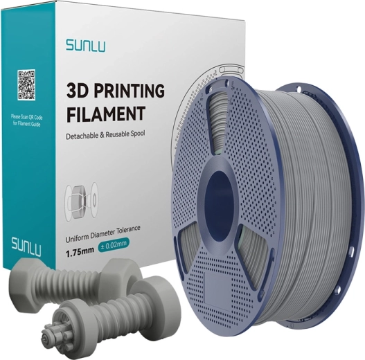 Sunlu ABS suure kiirusega filament – hall, 1,75 mm, 1 kg