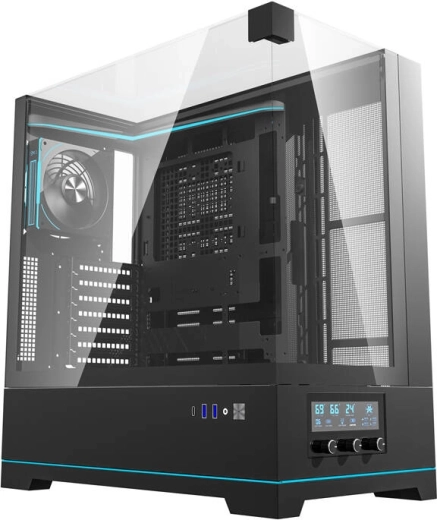 Darkflash DY450 PRO arvutikorpus ventilaatoriga, must