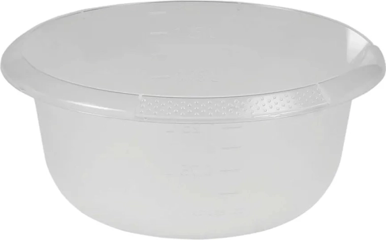 Läbipaistev ümmargune valamisnoka-ga kauss 20 cm, 1,5 l