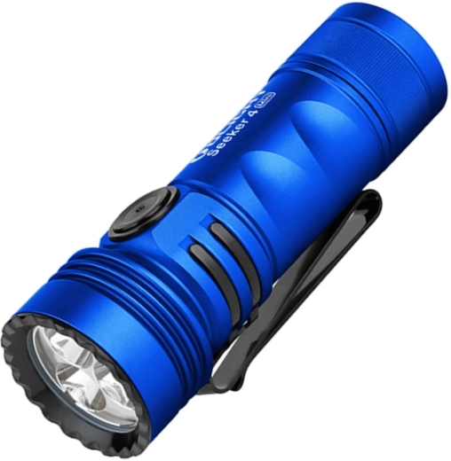 Taskulamp OLIGHT Seeker 4 Mini sinine UV ja valge valgusega