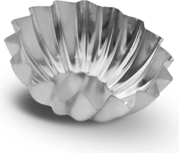 Tinaliseeritud tartaletivormide komplekt (korvikesed) 10 cm (6 tk)