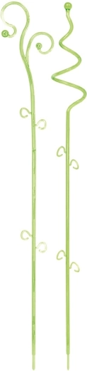 Orhideede tugi Decor I, roheline läbipaistev, 58,5 cm