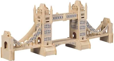 3D puidust pusle Tower Bridge