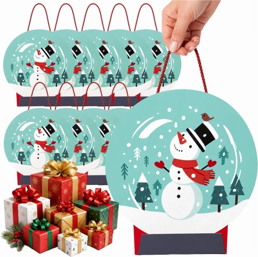 Christmas Gift Bag with Snowman - 1 piece