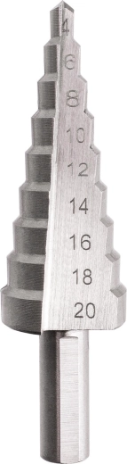 Astmeline puurots HSS 4–20 mm, 9 astet
