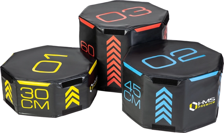 HMS Premium PYOBS01 pehmete kaheksanurksete plyo box’ide komplekt