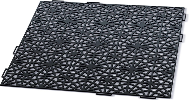 Mosaic modulaarne aiaplaat 39,7 × 39,7 cm, must