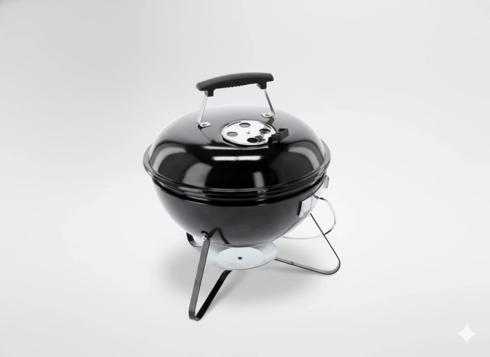 Kaasaskantav söe-kera grill kaanega 37 cm