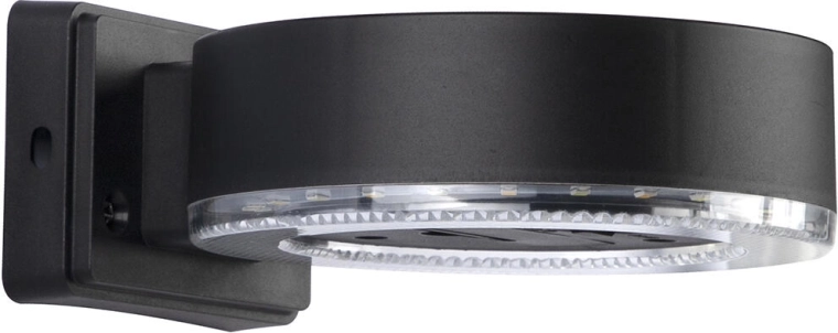 Päikeseenergial töötav seinavalgusti LED 24 LED, must, IP44