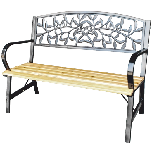 Garden bench Garden Line 120 cm with decorative backrest