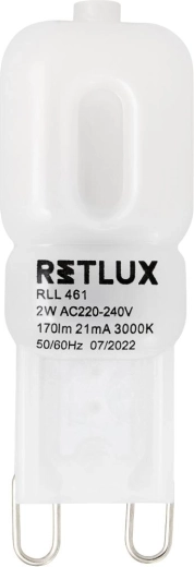 LED-pirn Retlux G9 2 W soe valge