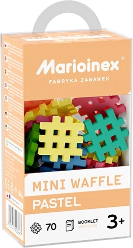 Marioinex Mini Waffle pastelltoonides ehituskomplekt, 70 detaili
