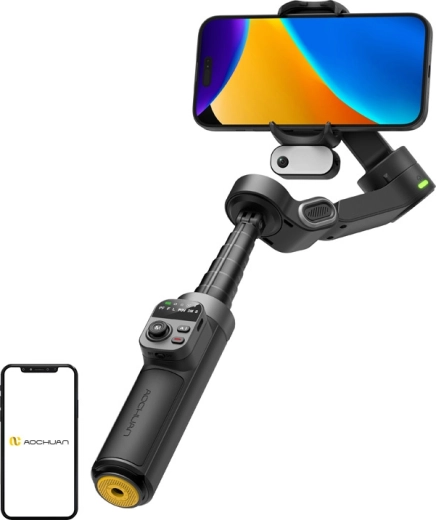 AOCHUAN Smart X3 nutikas stabilisaator mobiilile AI-sensoriga (must)