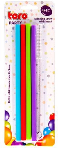 Toro silikoonist kõrred 20 cm puhastusharjaga (4 tk)