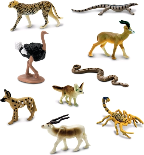 9 miniatuurset Sahara looma figuuri ühes tuubis
