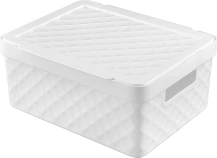 Kaanega plastist hoiukorv HEIDRUN Diamond 36 × 27 × 14 cm – 1 tk