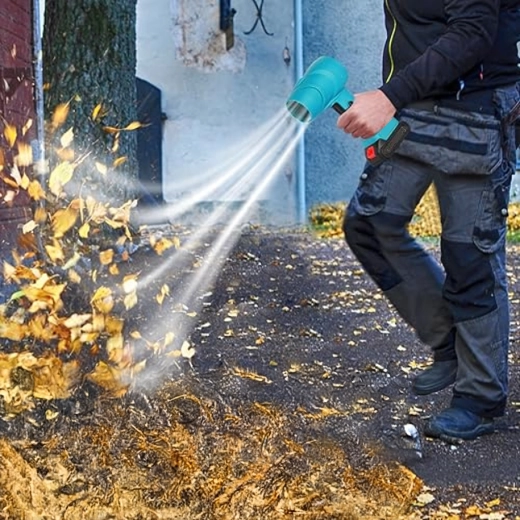 Võimas õhuvool lehtede ja mustuse jaoks