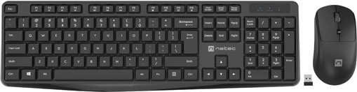 Natec Squid Plus US Black Wireless Keyboard and Mouse