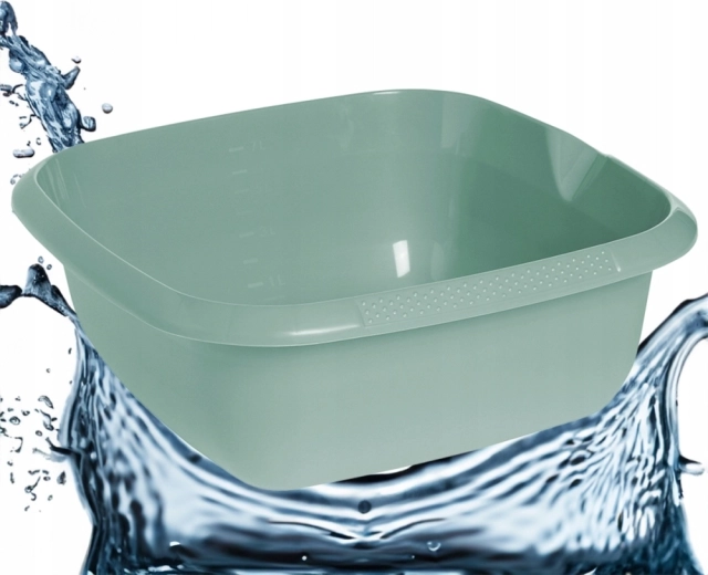 Ruudukujuline kauss Nordic Green 34 × 34 cm, 8 l, valamisotsikuga