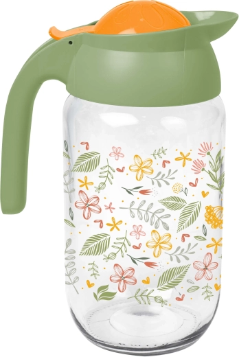 Botanica klaaskann 1,5 l plastkaanega