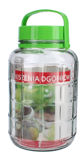 Klaaspurk 5 l plastkaanega