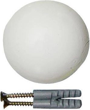 Door Impact Buffer 40 mm, White, 2 pcs