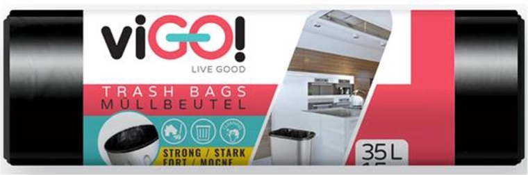 Prügikotid 35 l VIGO, 15 tk