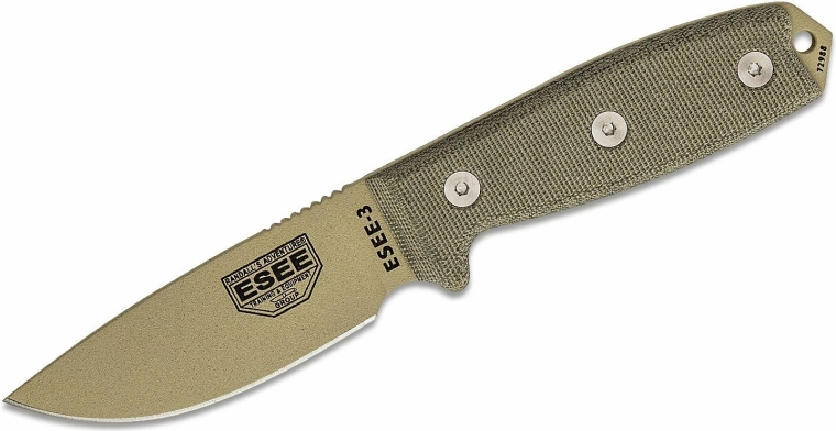 Universaalne taktikaline nuga 9,8 cm, Desert Tan, Micarta, vutlar