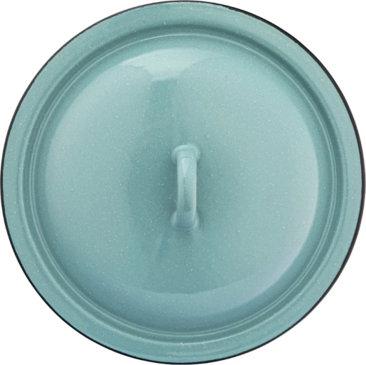 Emailitud kaas 22 cm – salveiroheline, täpiline