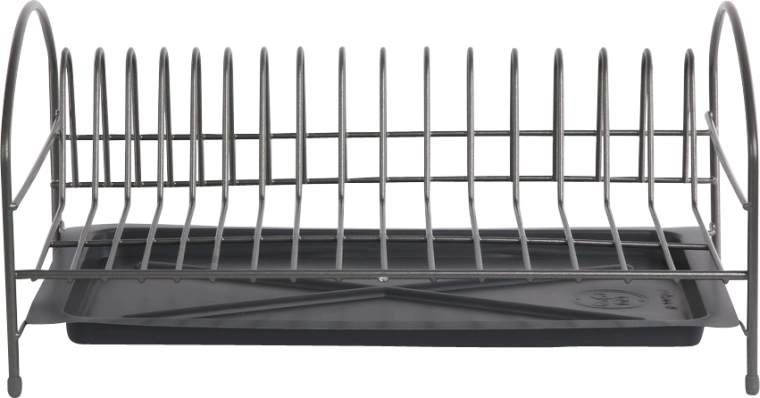 Ühetasandiline nõudenõruti 40 cm, tilgaaluse (tilkumisalusega), hõbedane