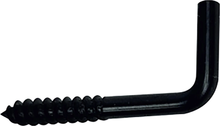 Klamber kruviga 19 × 60 mm, must, 5 tk