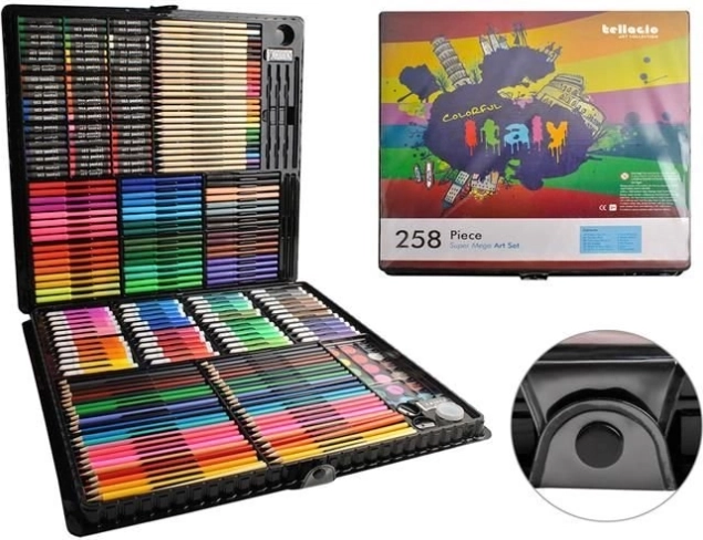 Maali- ja joonistuskomplekt kohvris, 288 osa