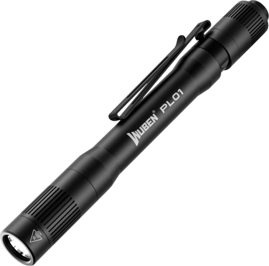 Wuben PL01 pastapliiatsi kujuline tasku-LED-taskulamp 650 lm must