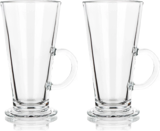 Klaasist latte tassid 270 ml TANGER, komplekt 2 tk