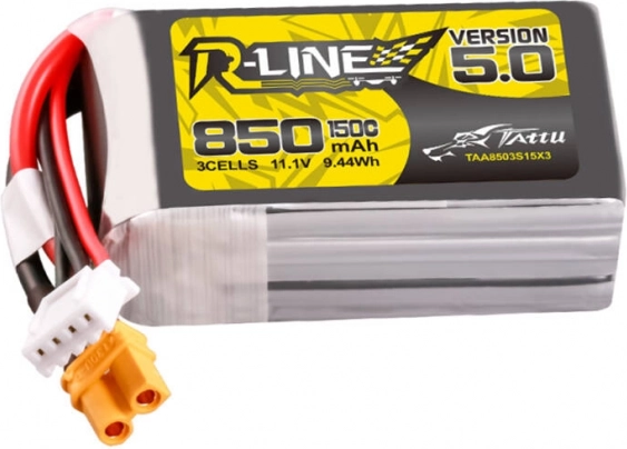 Tattu R-Line liitiumpolümeeraku 850mAh 3S 11.1V 150C