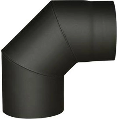 Suitsukolle 150 mm 90° must, teras 1,5 mm