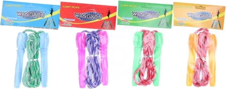 Värviline plastist hüppenöör 2,4 m