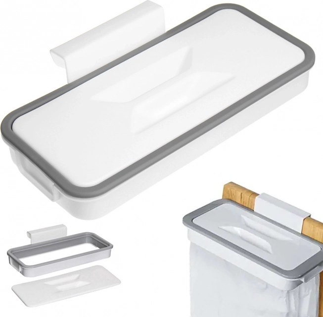 Riputatav prügikotihoidik kaanega