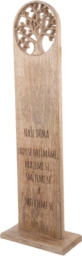 Meie Kodu mangopuidust dekoratiivne serveerimislaud 80 cm