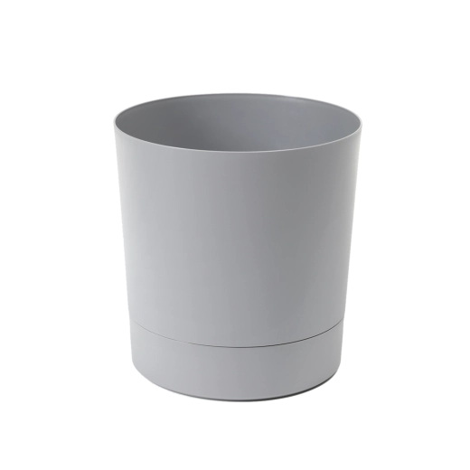 Aura lillepott alustaldrikuga 20 cm, hall