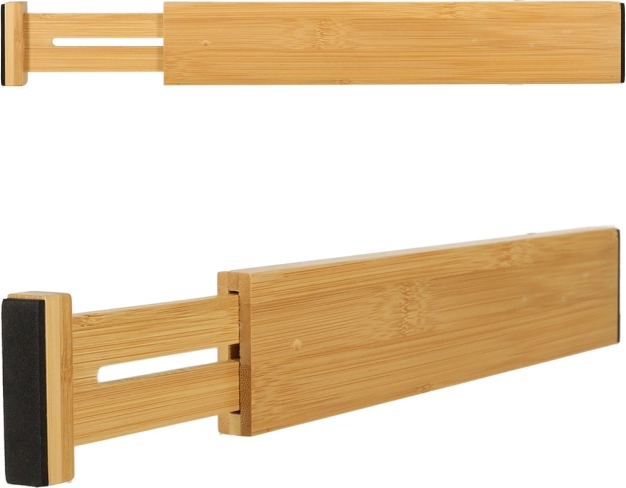 Bambusest reguleeritav sahtlisisu söögiriistadele ja tarvikutele 43 cm