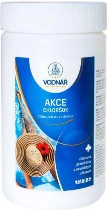 Klooršoki graanul basseinivee kiireks desinfitseerimiseks 1 kg VODNÁŘ