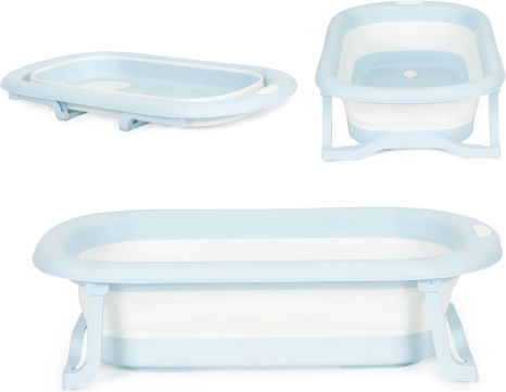 Kokkupandav reisivann beebidele äravooluga, hall