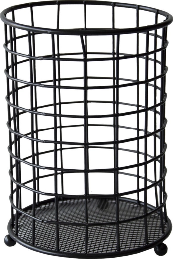 Metallist söögiriistade hoidik 13 × 18 cm, must